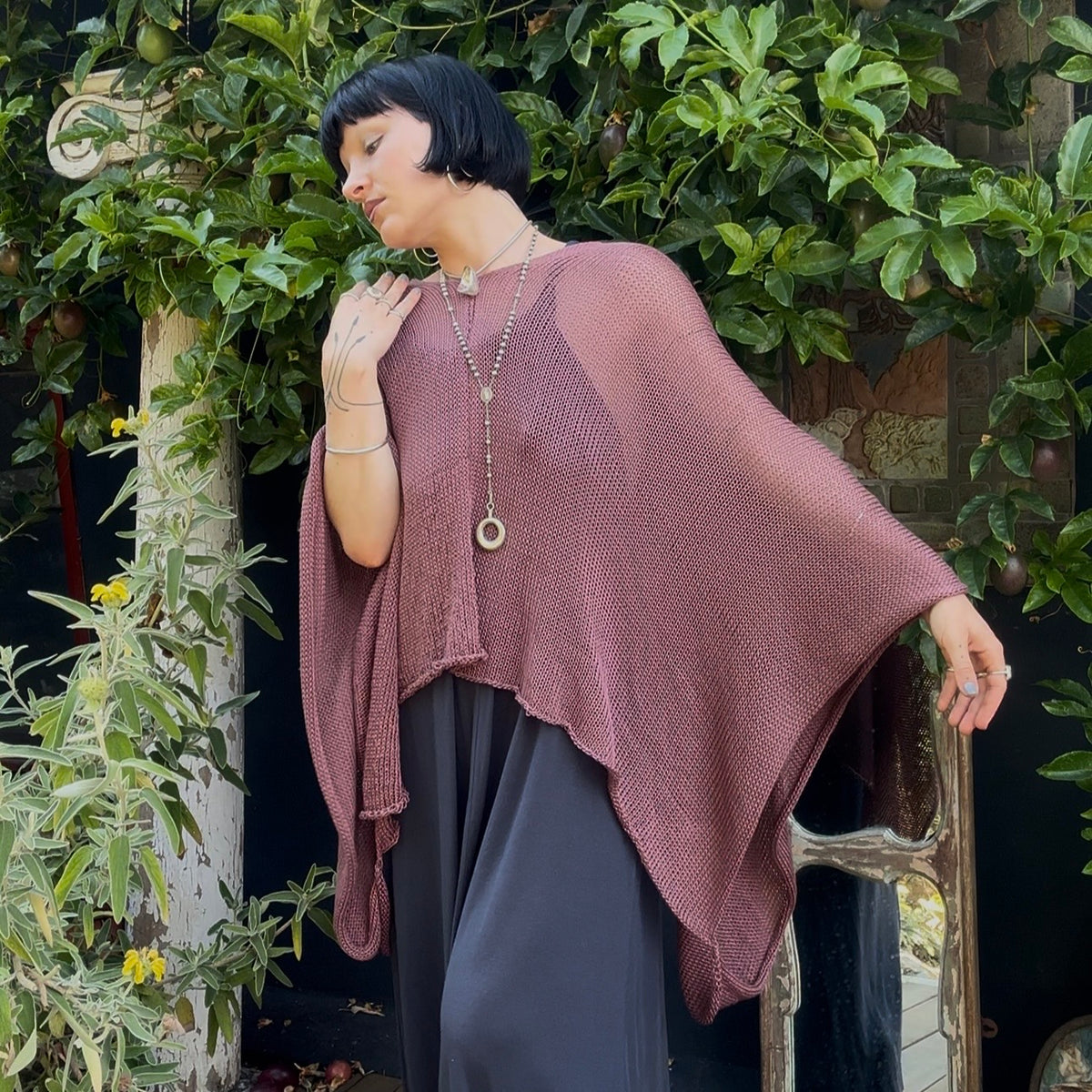 Karya Knit Poncho Knitting Pattern