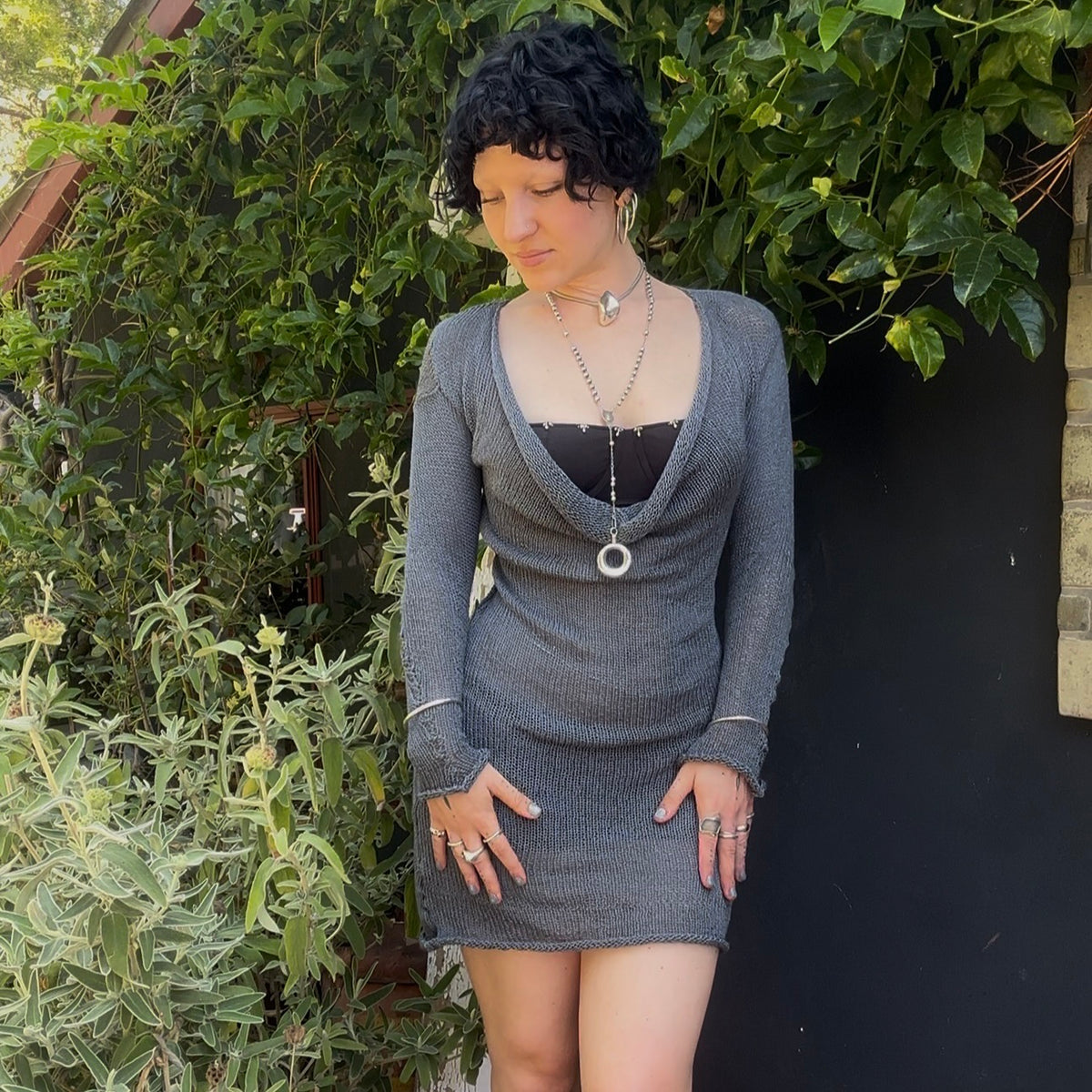 Lucy Stone Cowl Neck Dress