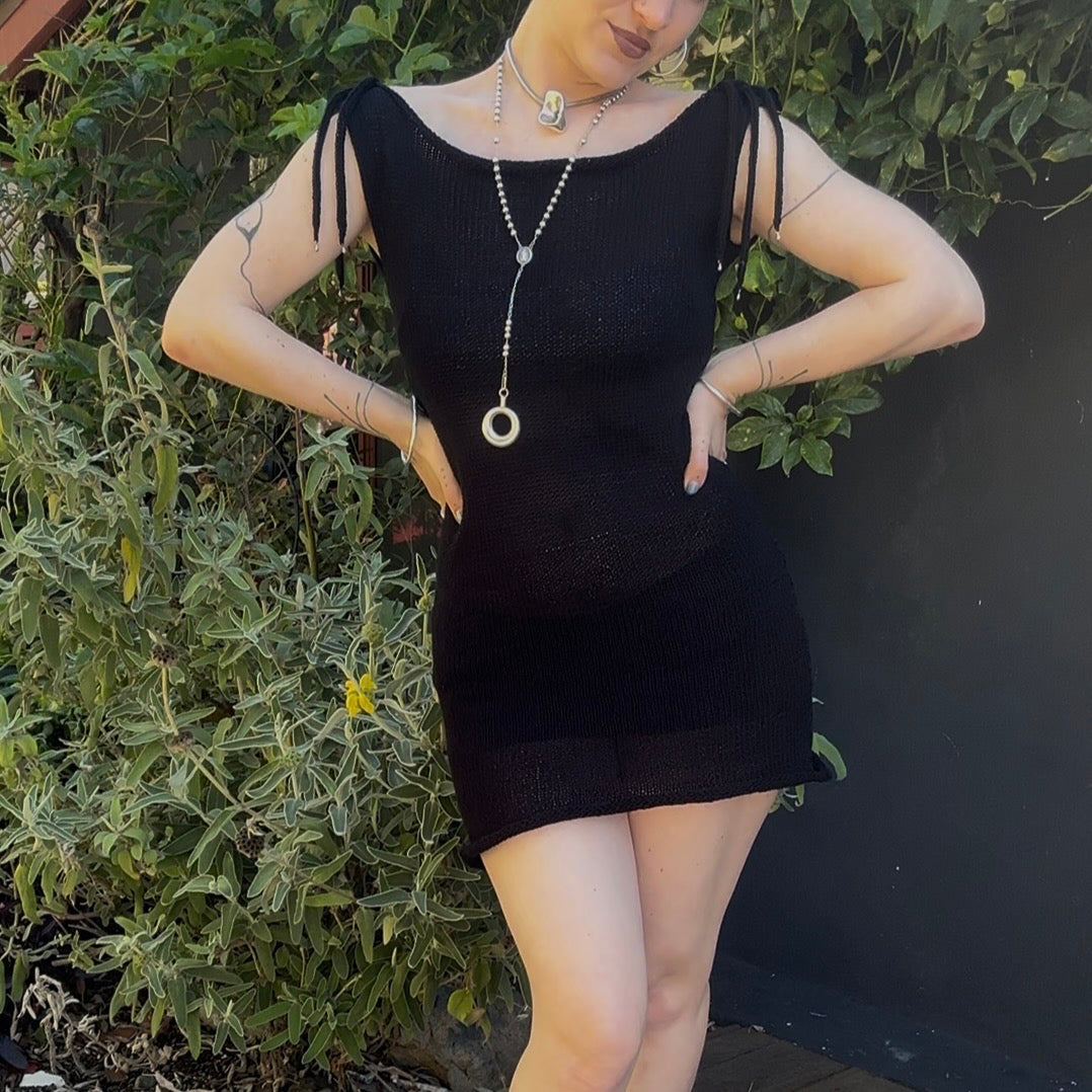 Nixie Tassel Knit Mini Dress *