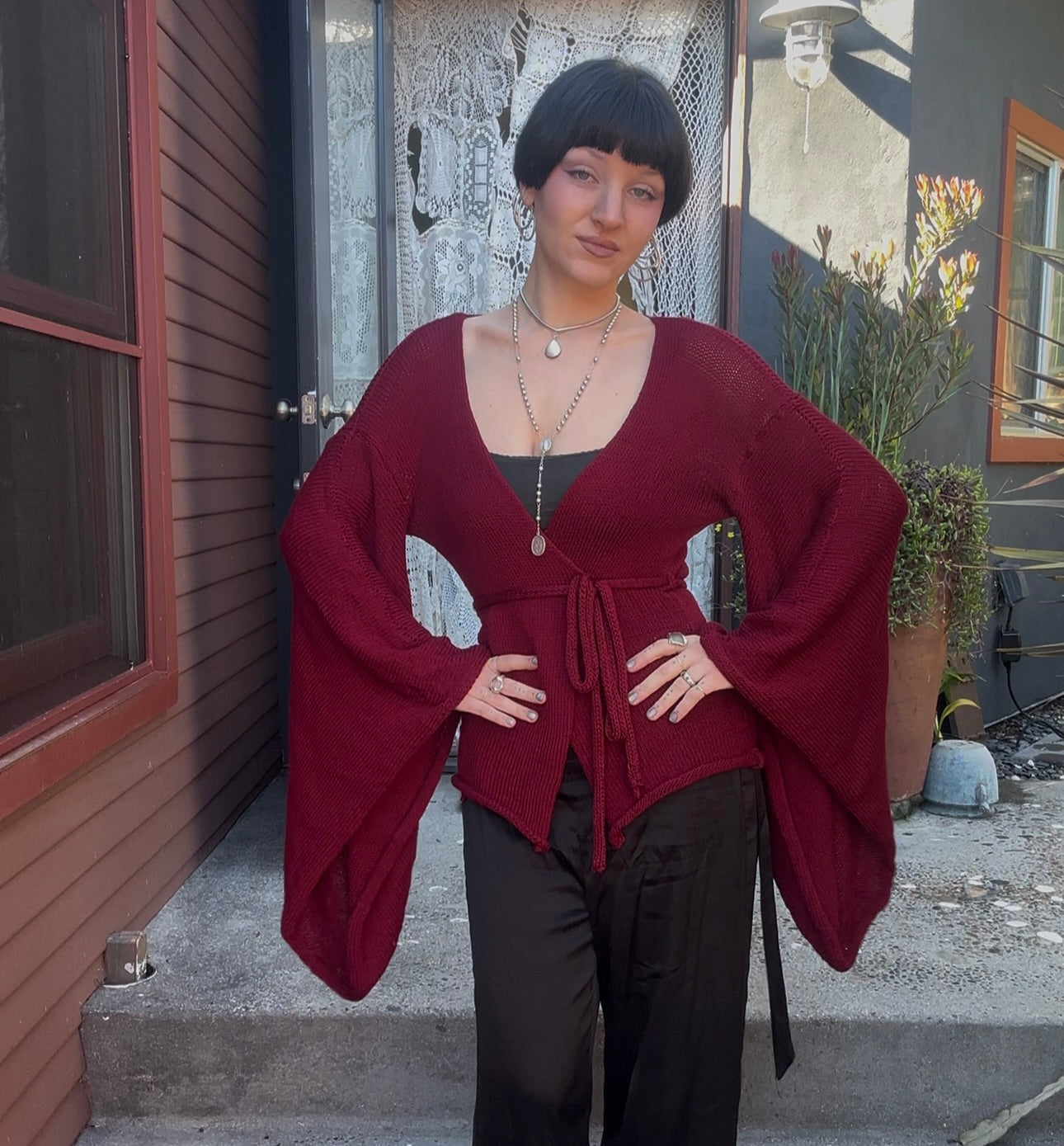 Pandora Knit Wrap Top Knitting Pattern