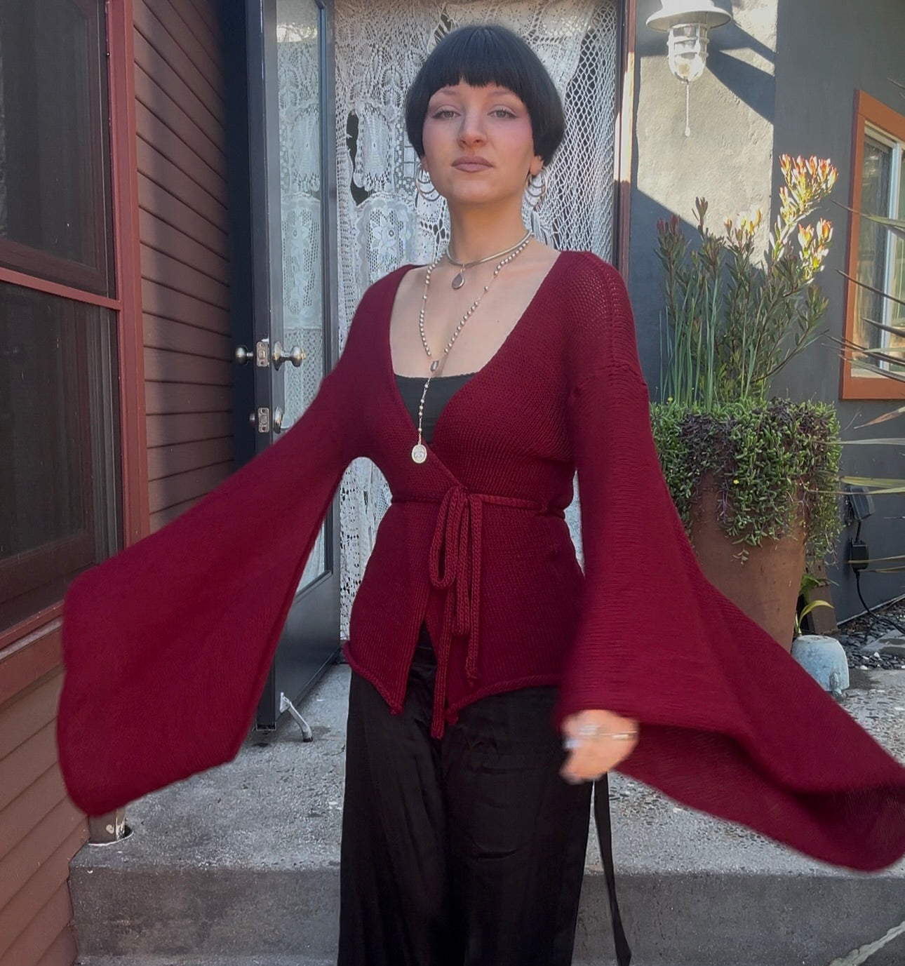 Pandora Knit Wrap Top