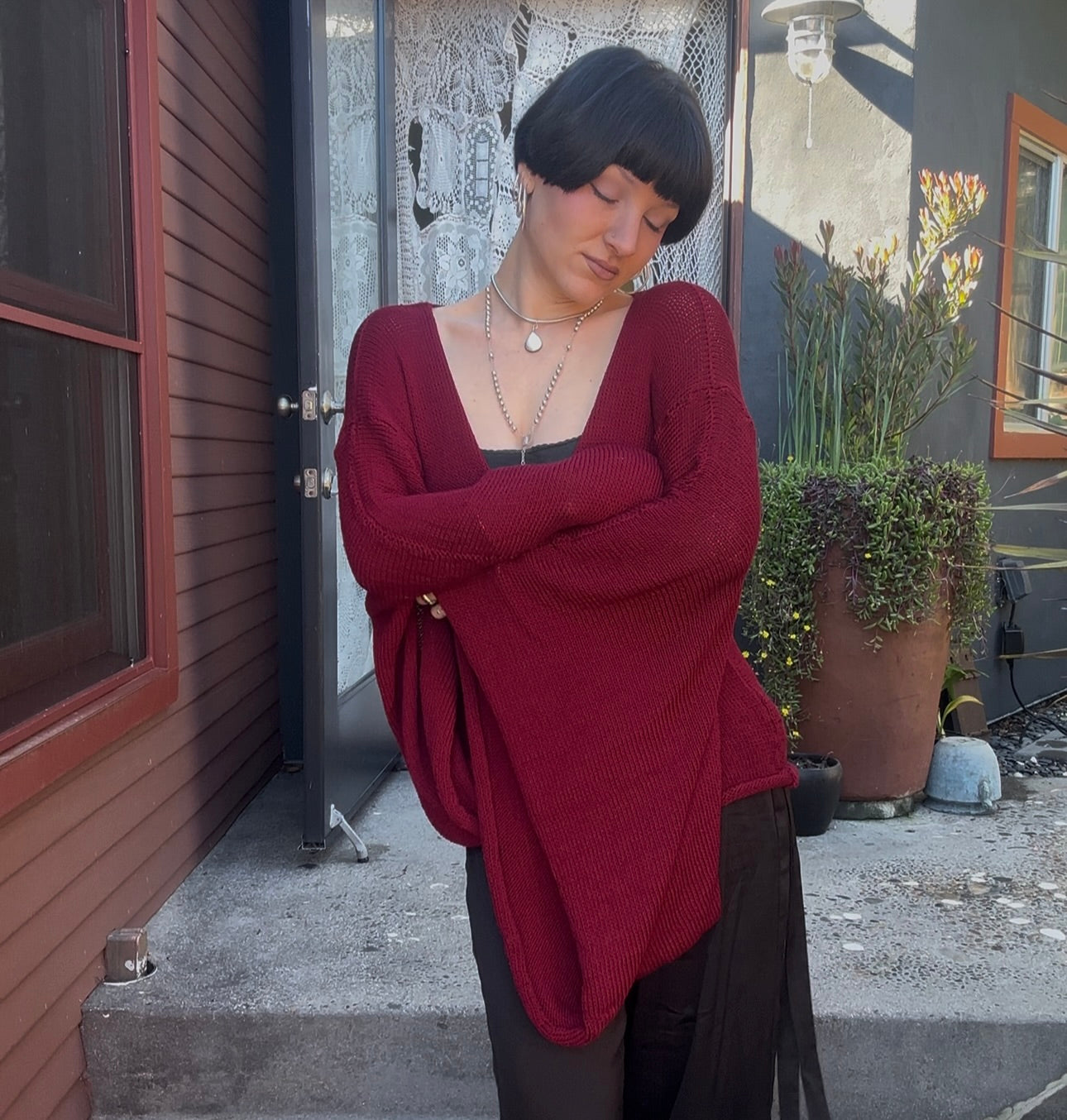 Pandora Knit Wrap Top