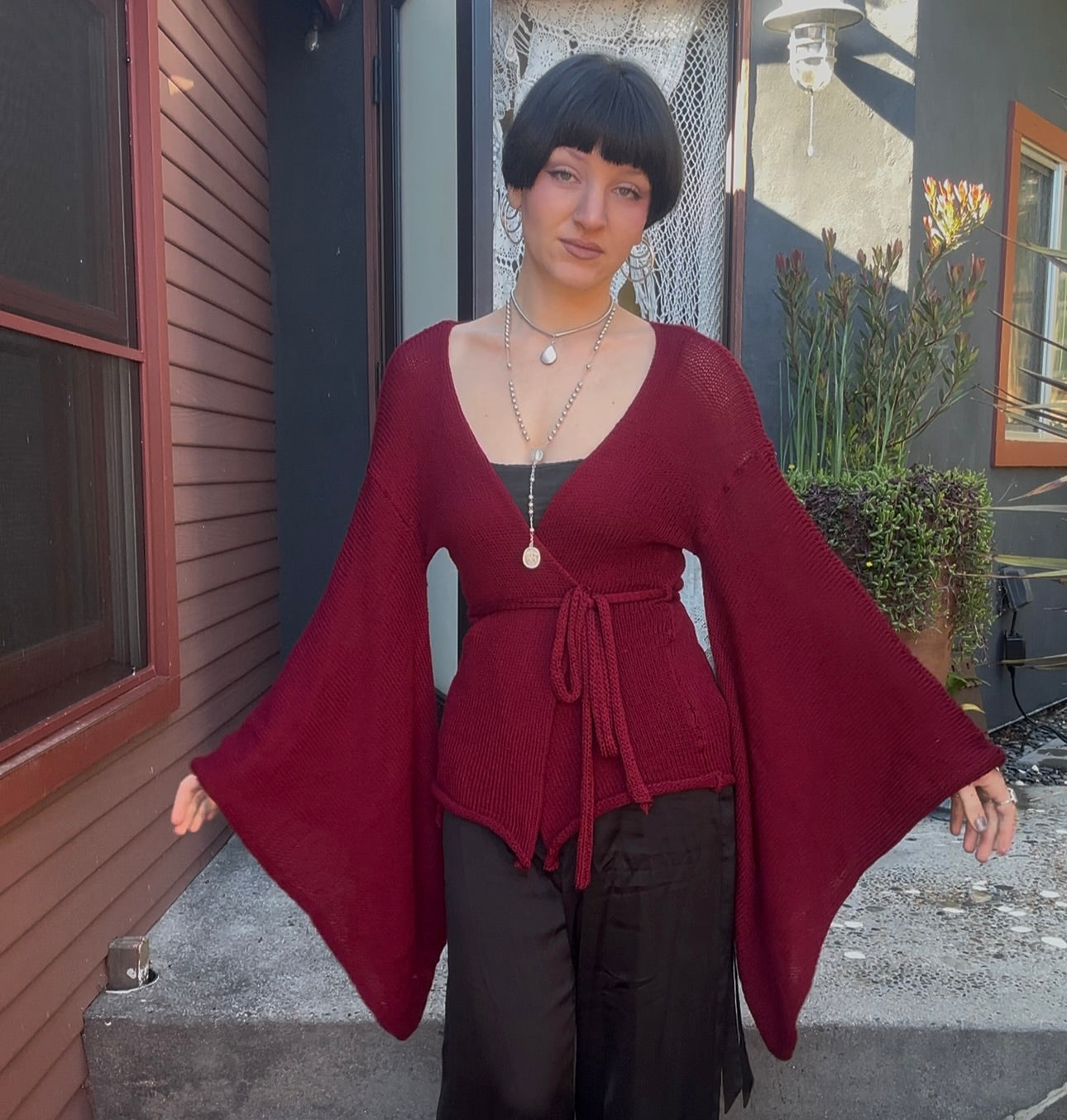 Pandora Knit Wrap Top