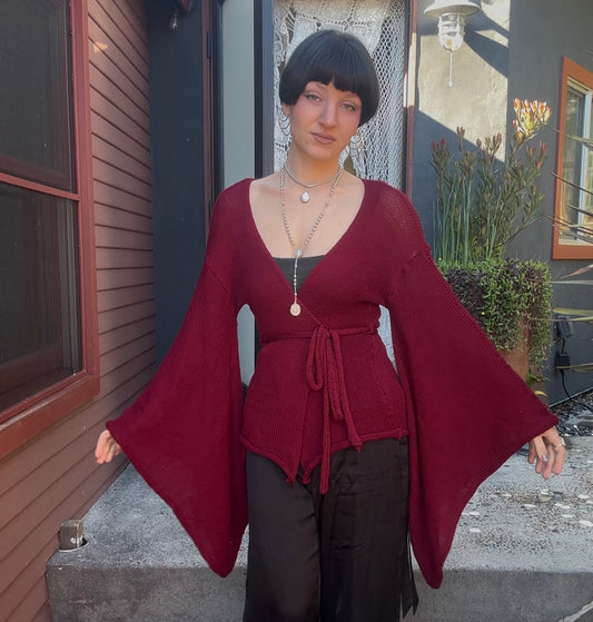 Pandora Knit Wrap Top