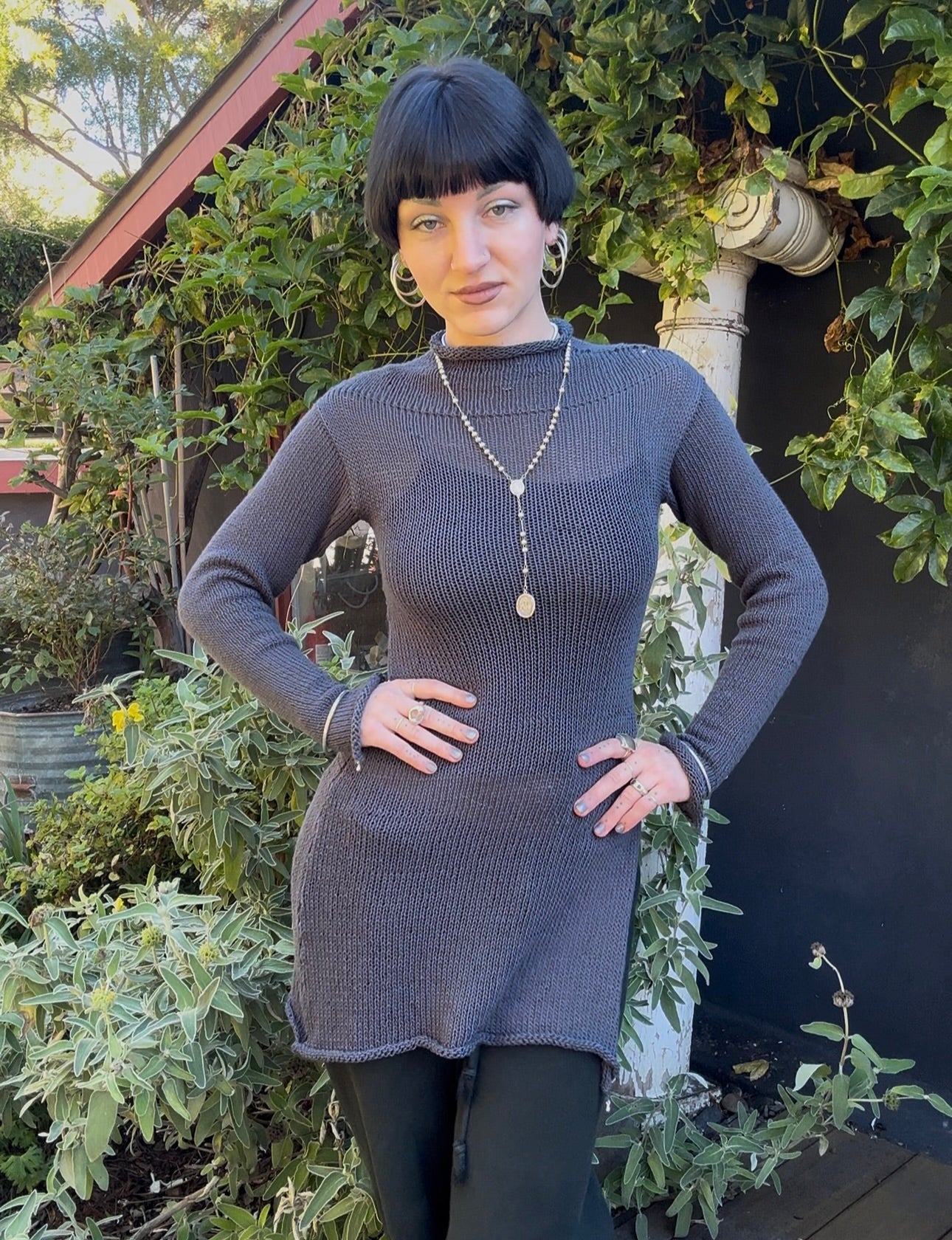 Maripesa Mockneck Tunic Top