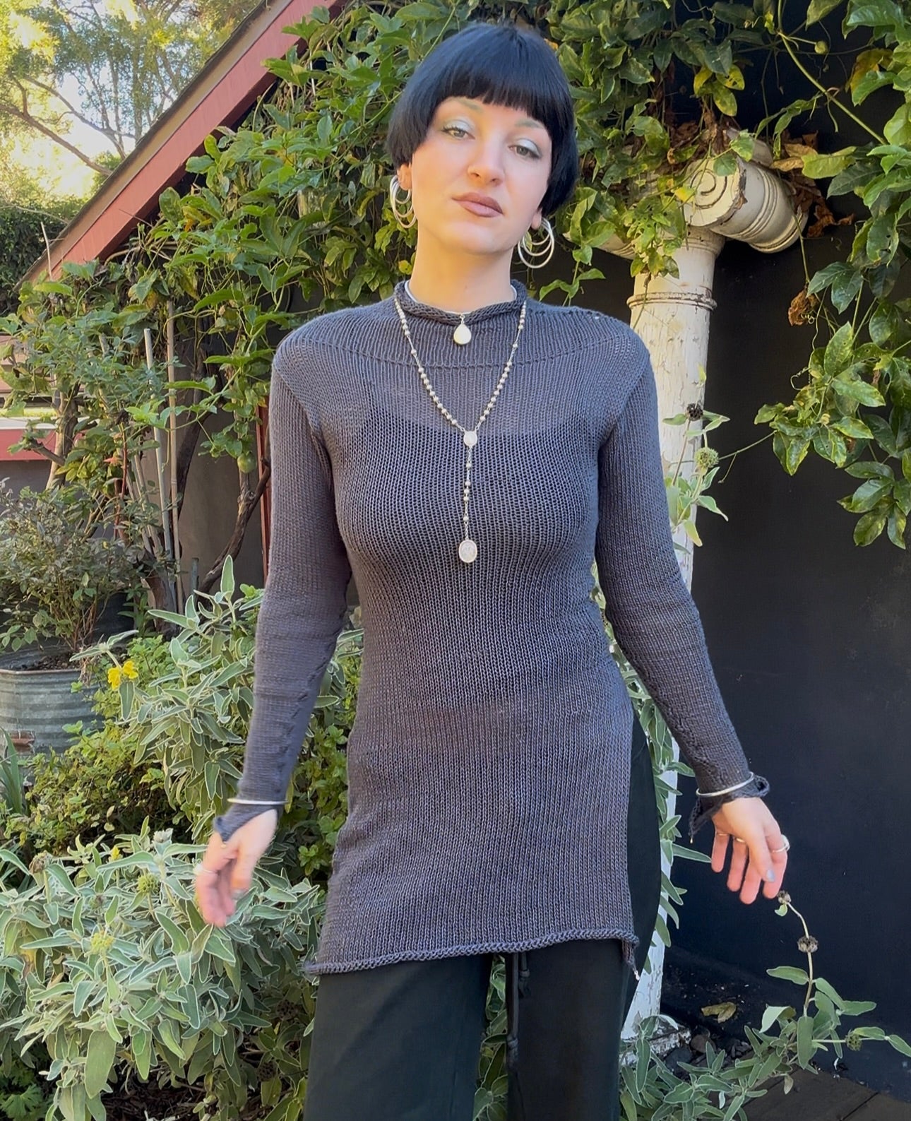 Maripesa Mockneck Tunic Top