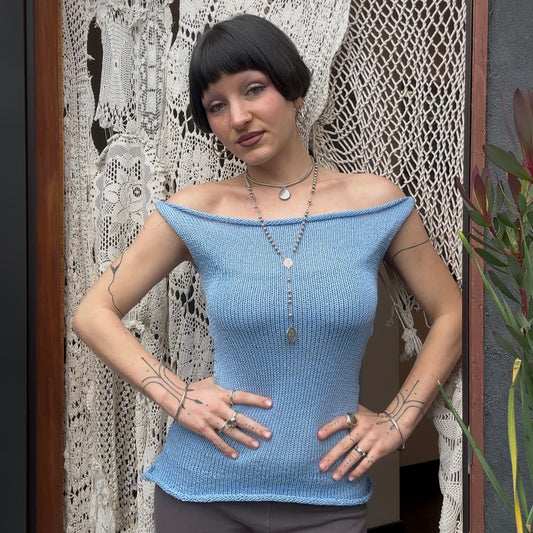 Frost Knit Sleeveless Top Knitting Pattern