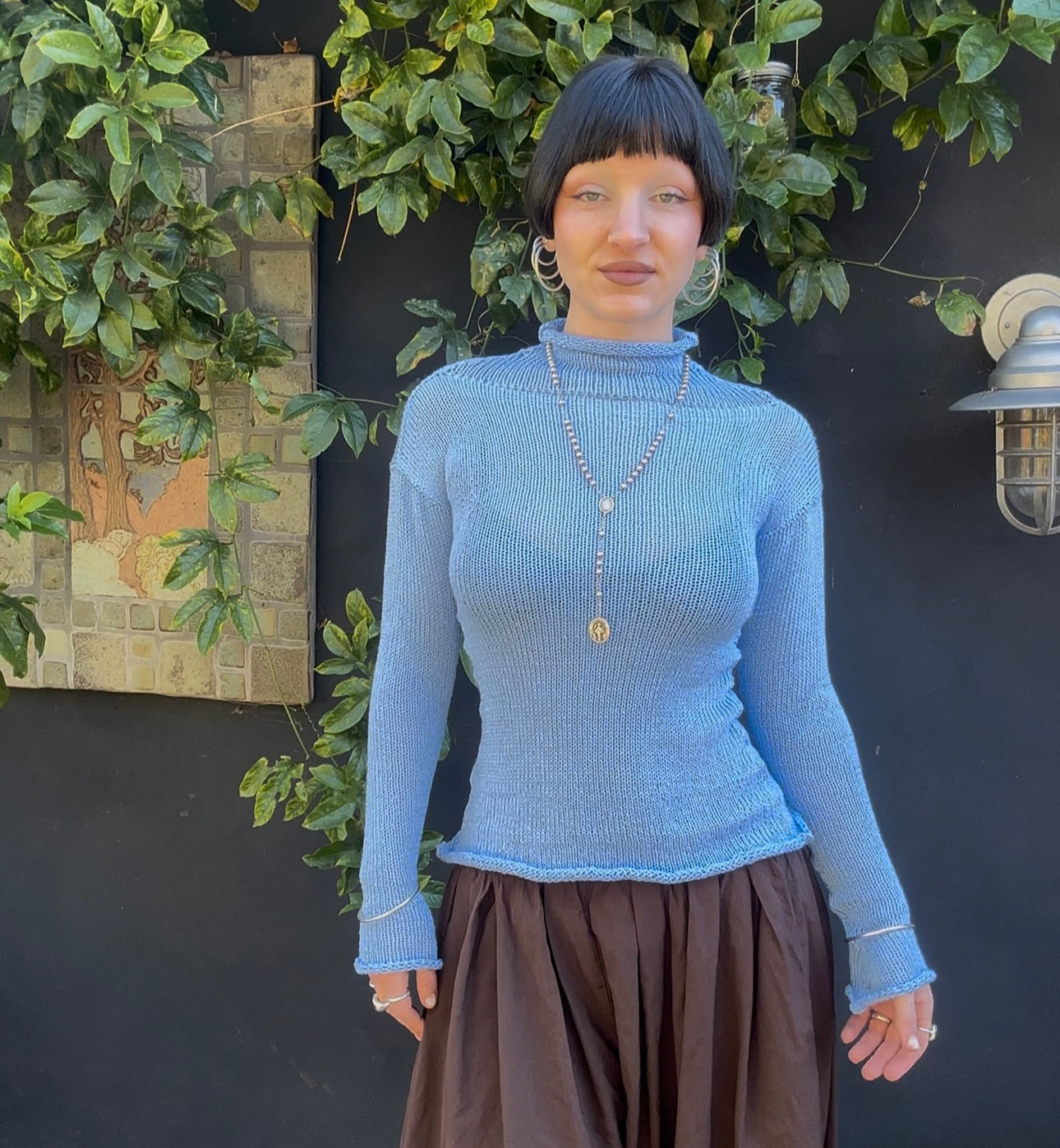 Iceberg Turtleneck Knit Top