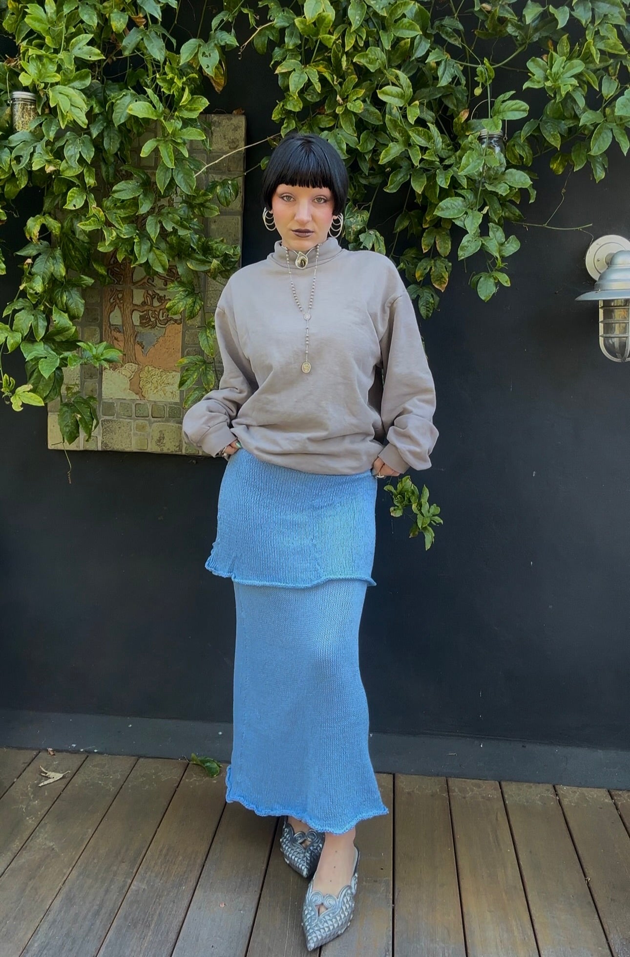 Glacier Knit Maxi Skirt