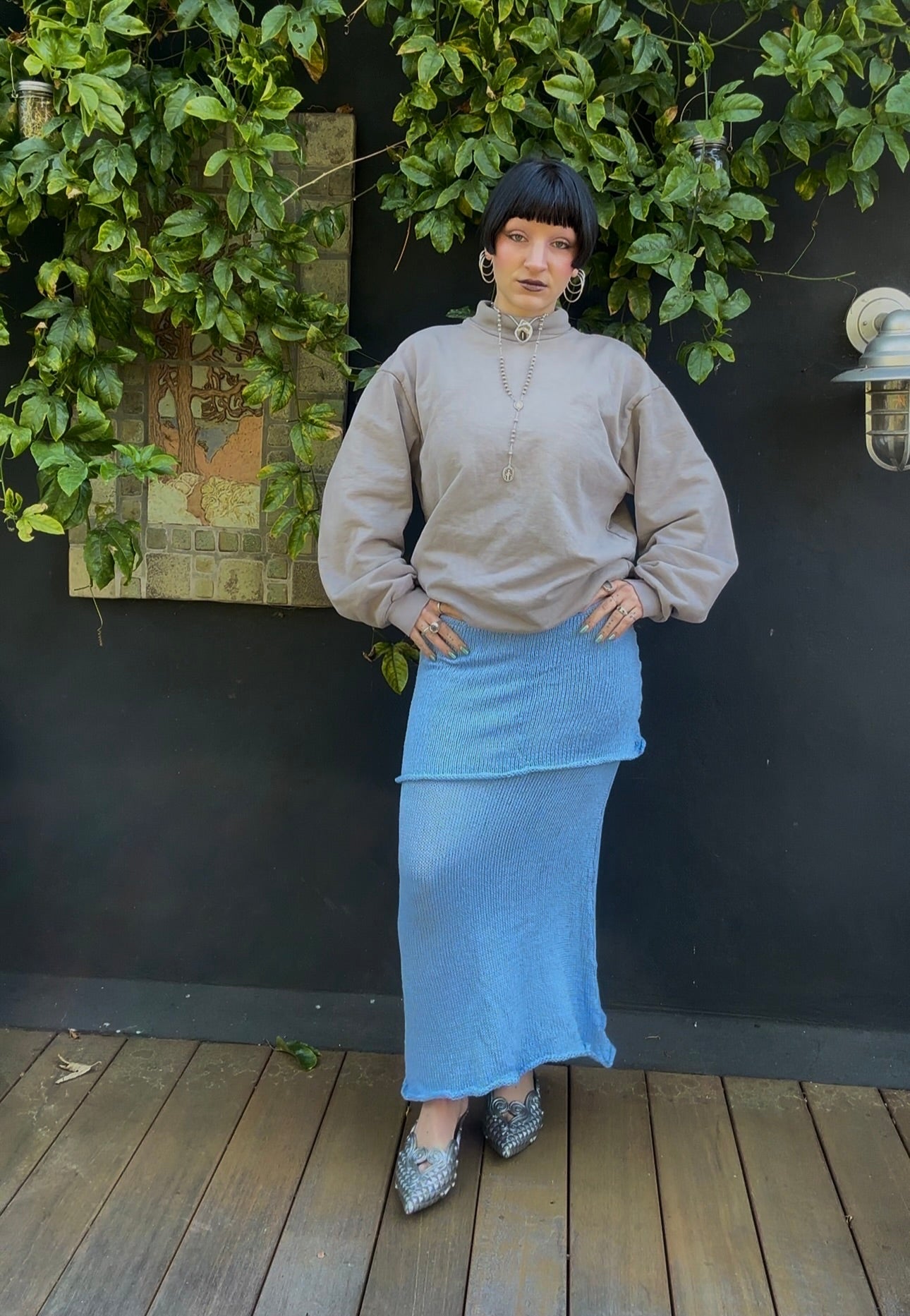 Glacier Knit Maxi Skirt