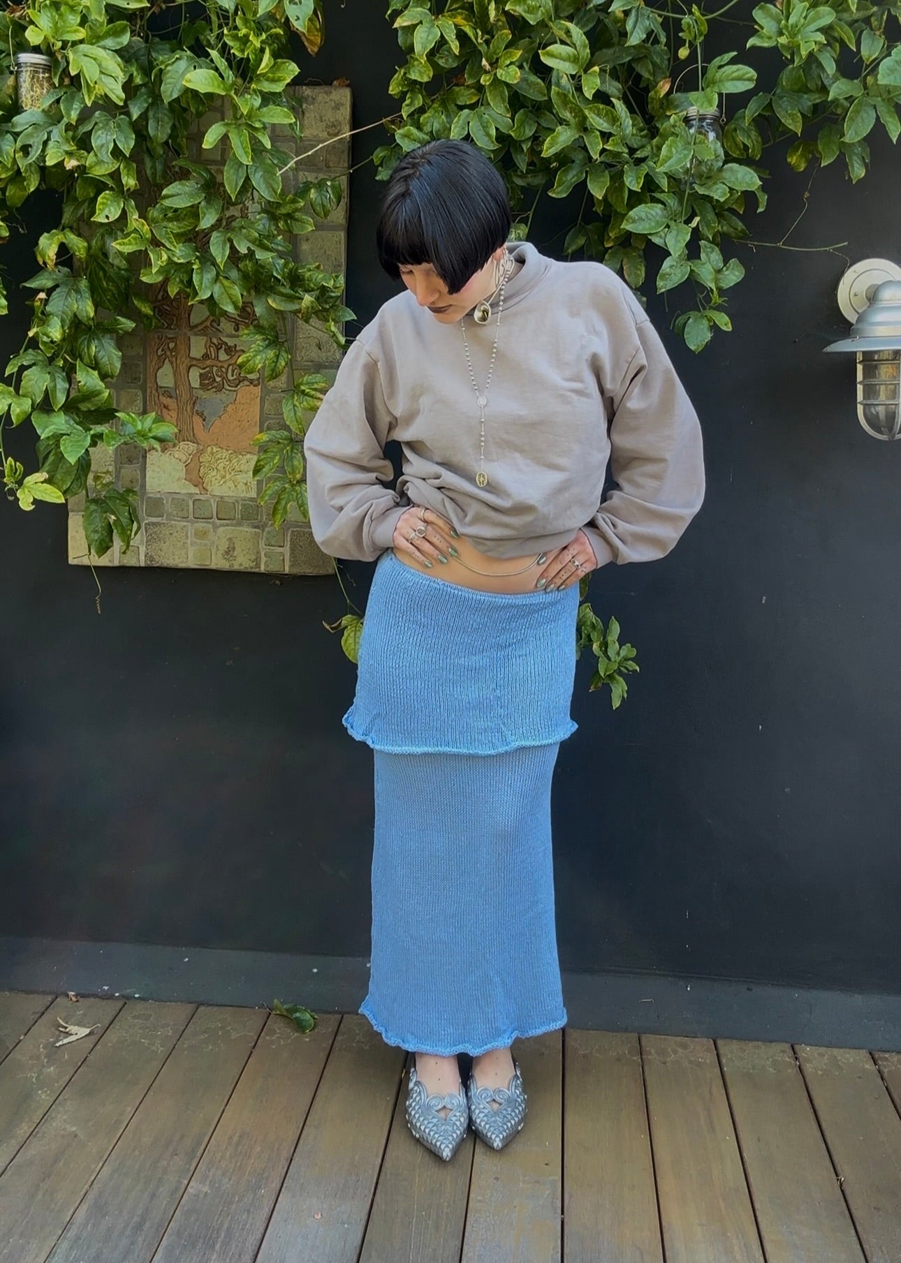 Glacier Knit Maxi Skirt