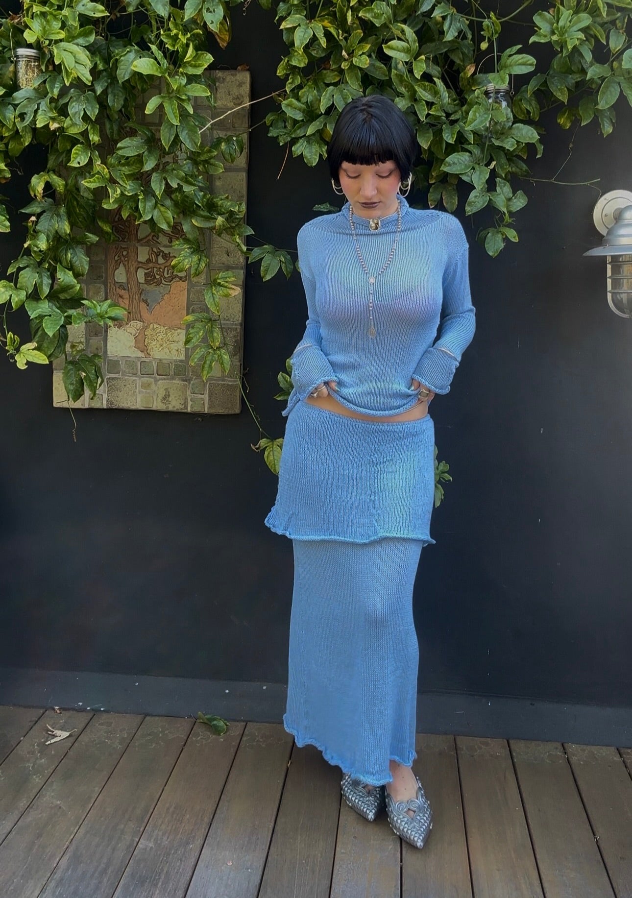 Glacier Knit Maxi Skirt