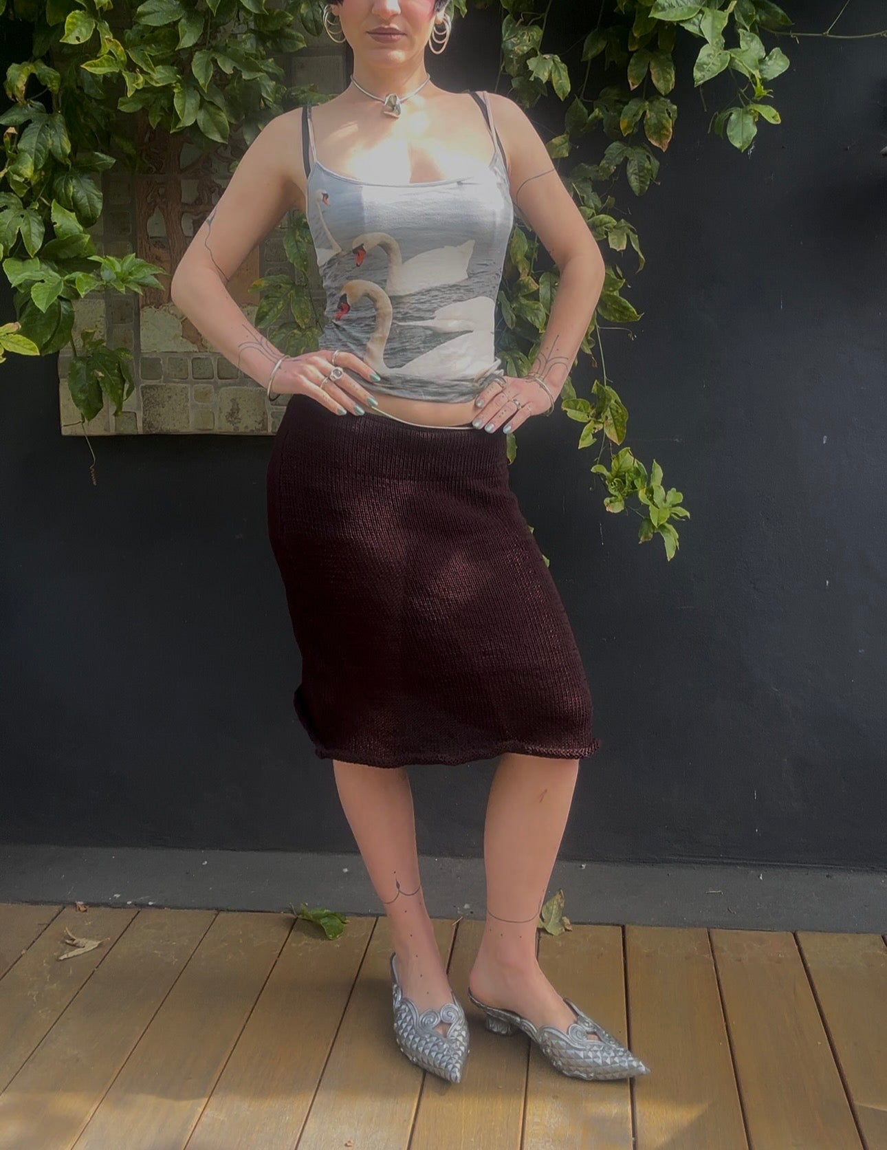 Mawia Knit Midi Skirt Knitting Pattern