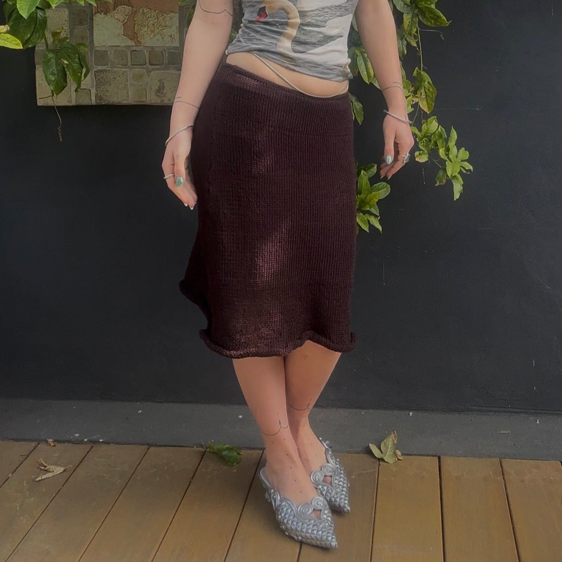 Mawia Knit Midi Skirt Knitting Pattern