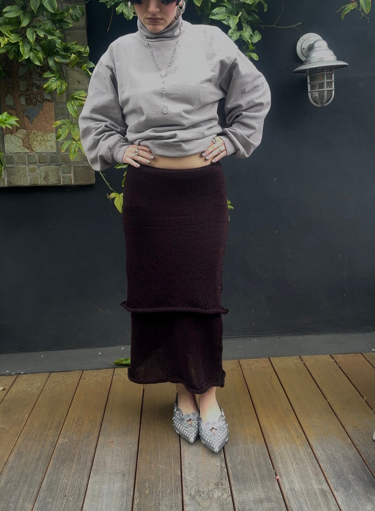 Chrysaora Knit Tiered Maxi Skirt Knitting Pattern