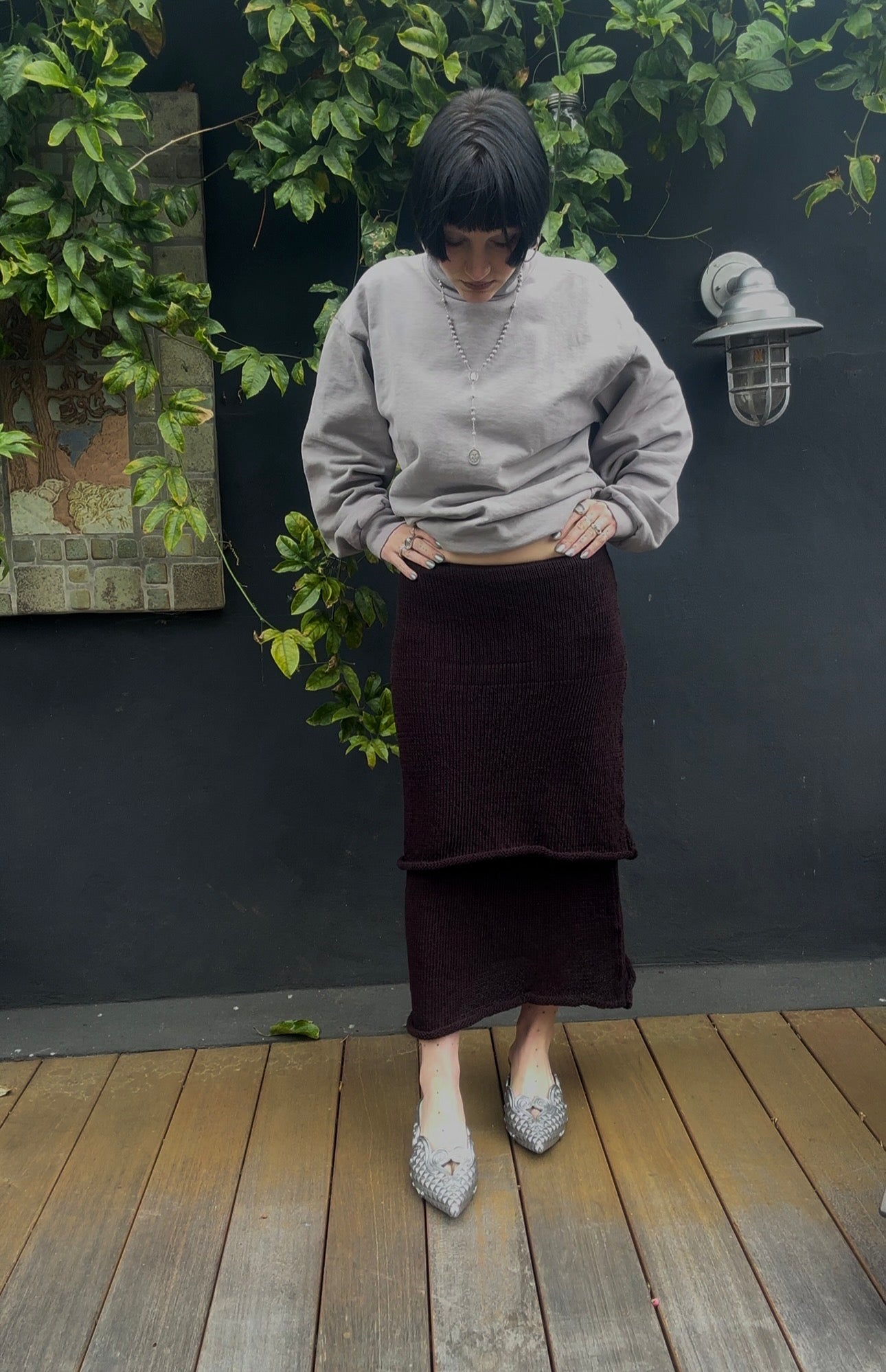 Chrysaora Knit Tiered Maxi Skirt Knitting Pattern
