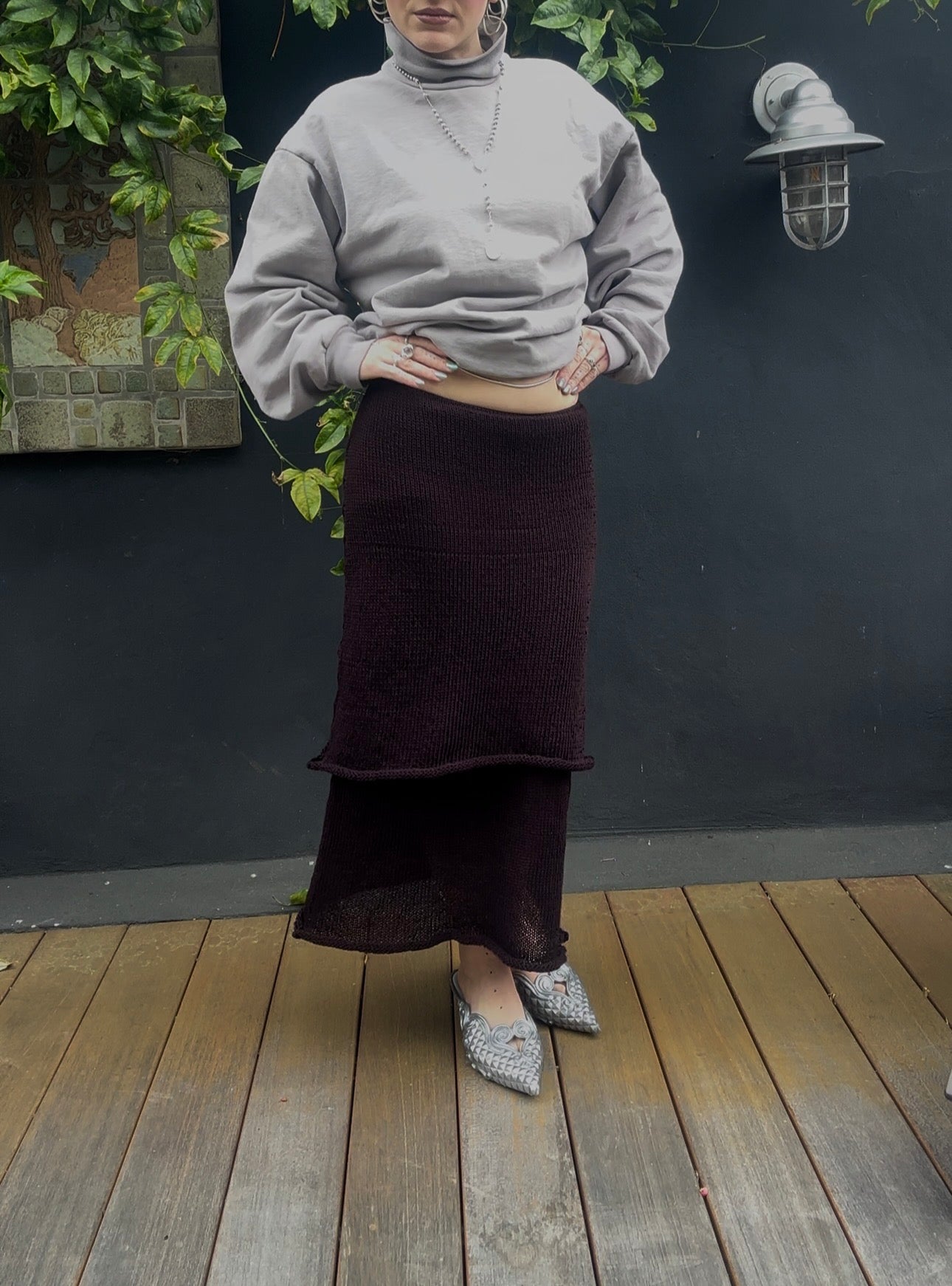 Chrysaora Knit Tiered Maxi Skirt Knitting Pattern
