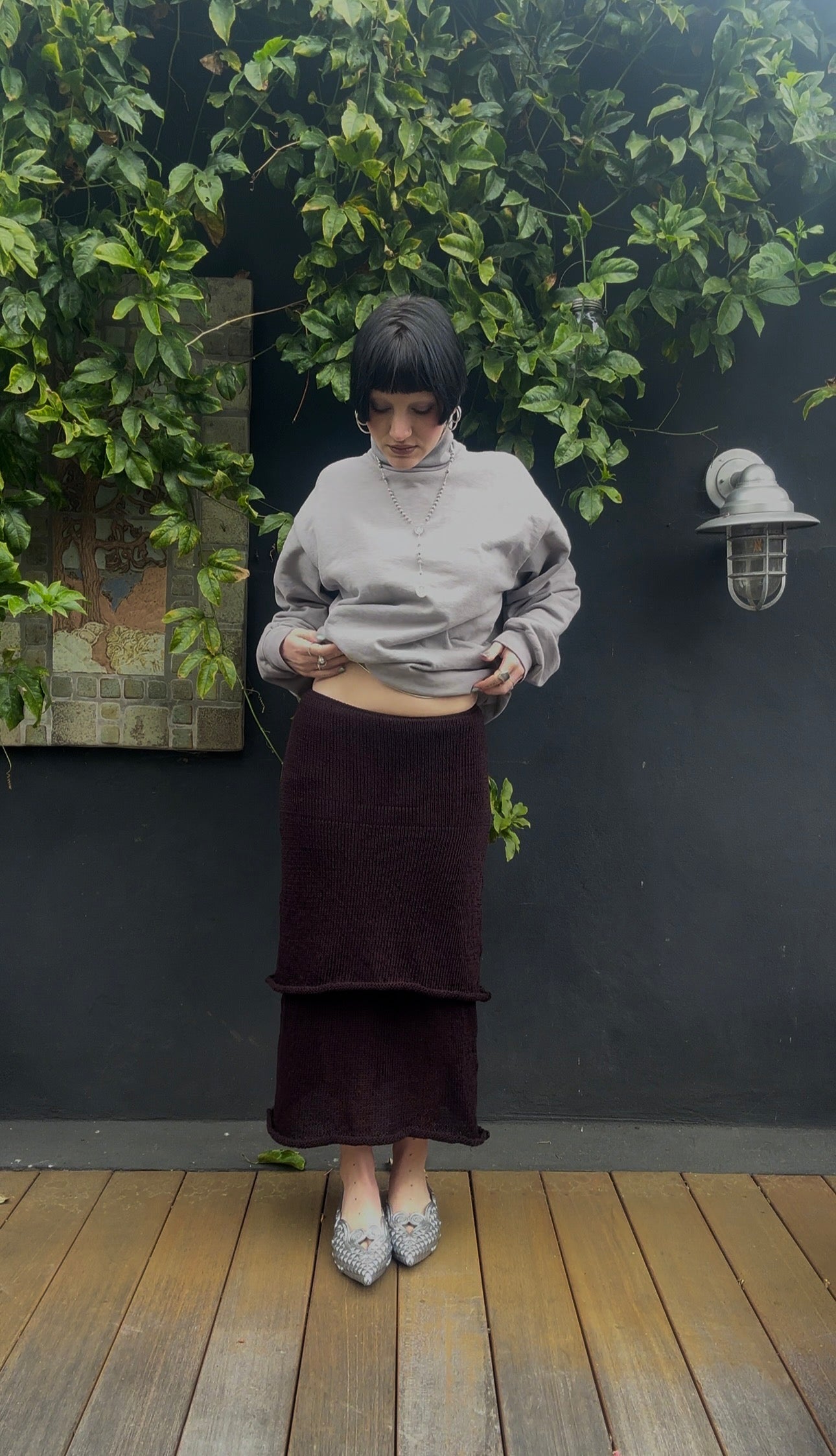 Chrysaora Knit Tiered Maxi Skirt Knitting Pattern