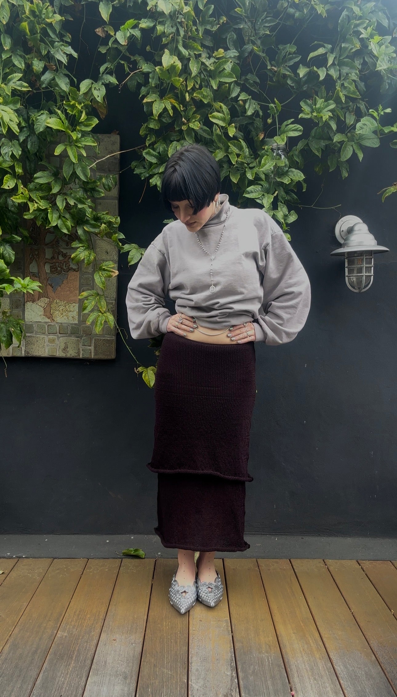 Chrysaora Knit Tiered Maxi Skirt Knitting Pattern