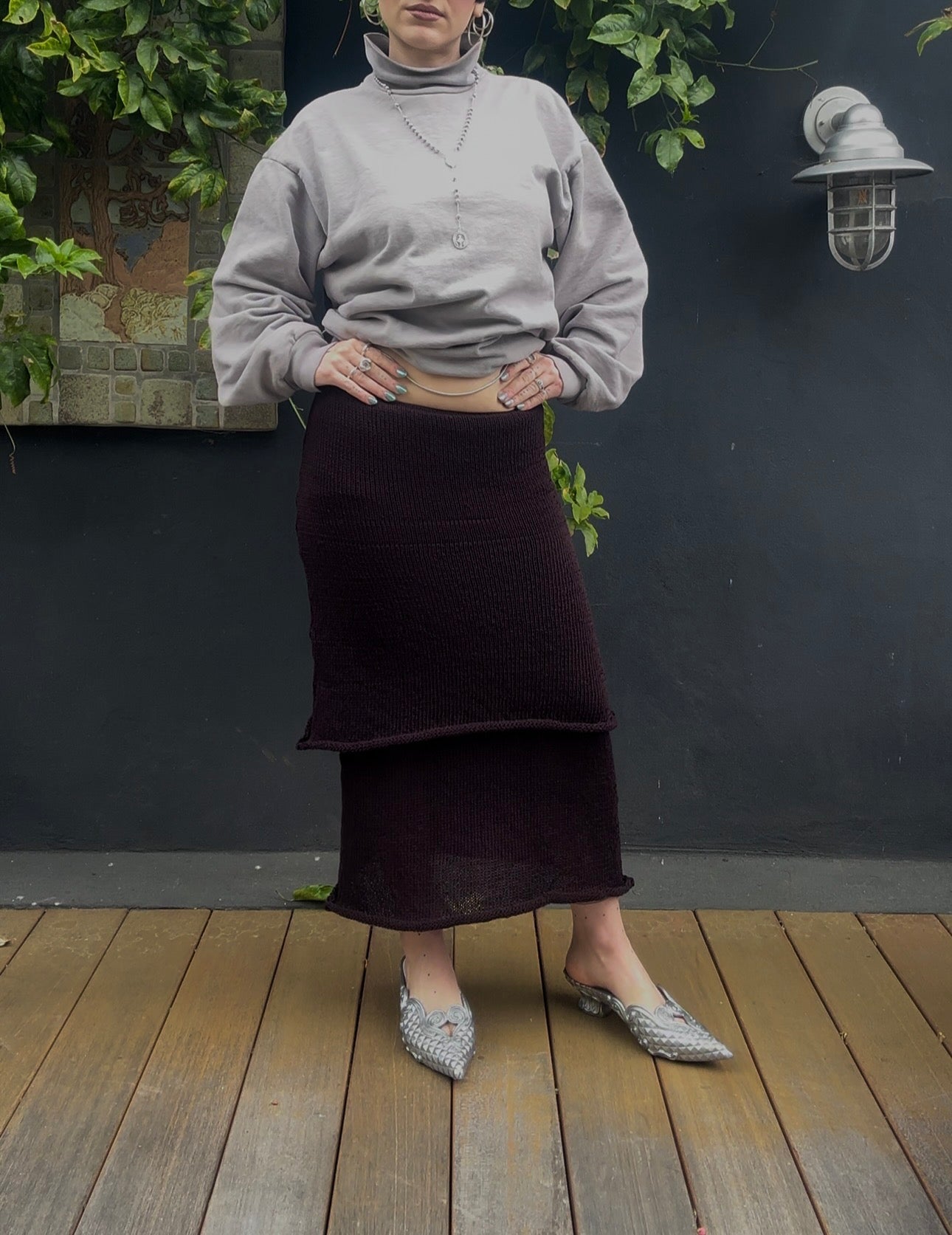 Chrysaora Knit Tiered Maxi Skirt Knitting Pattern