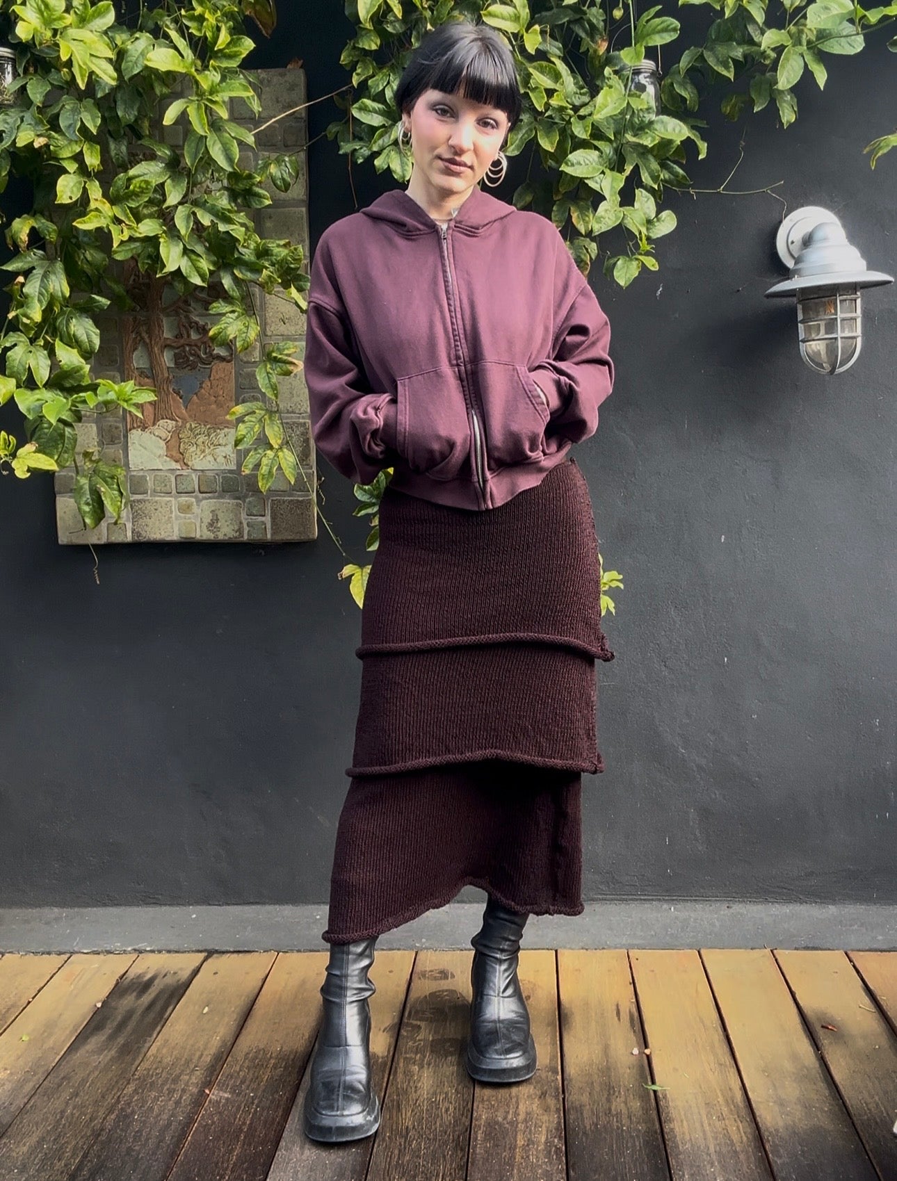 Medusozoa Knit Tiered Maxi Skirt Knitting Pattern