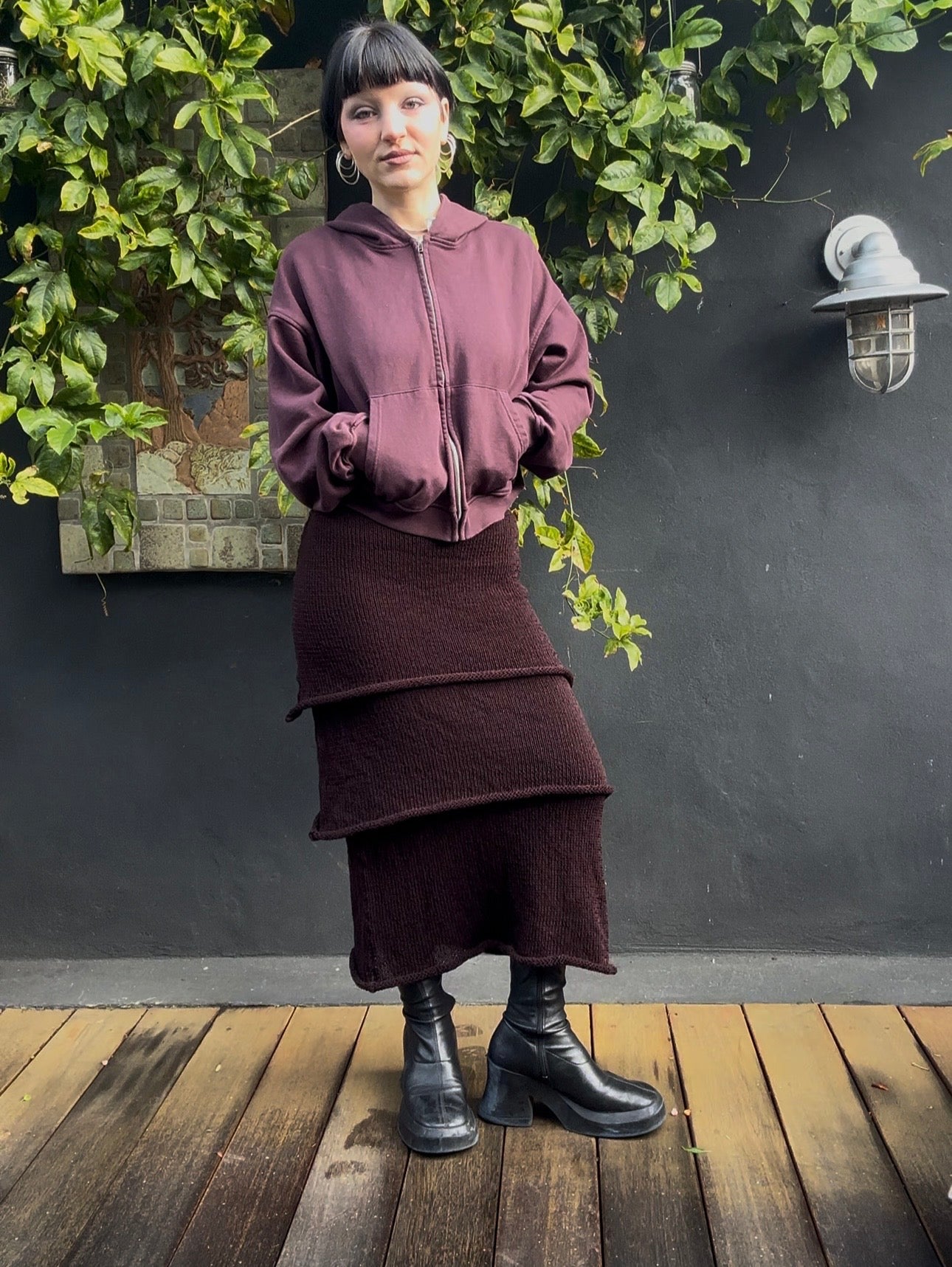 Medusozoa Knit Tiered Maxi Skirt Knitting Pattern