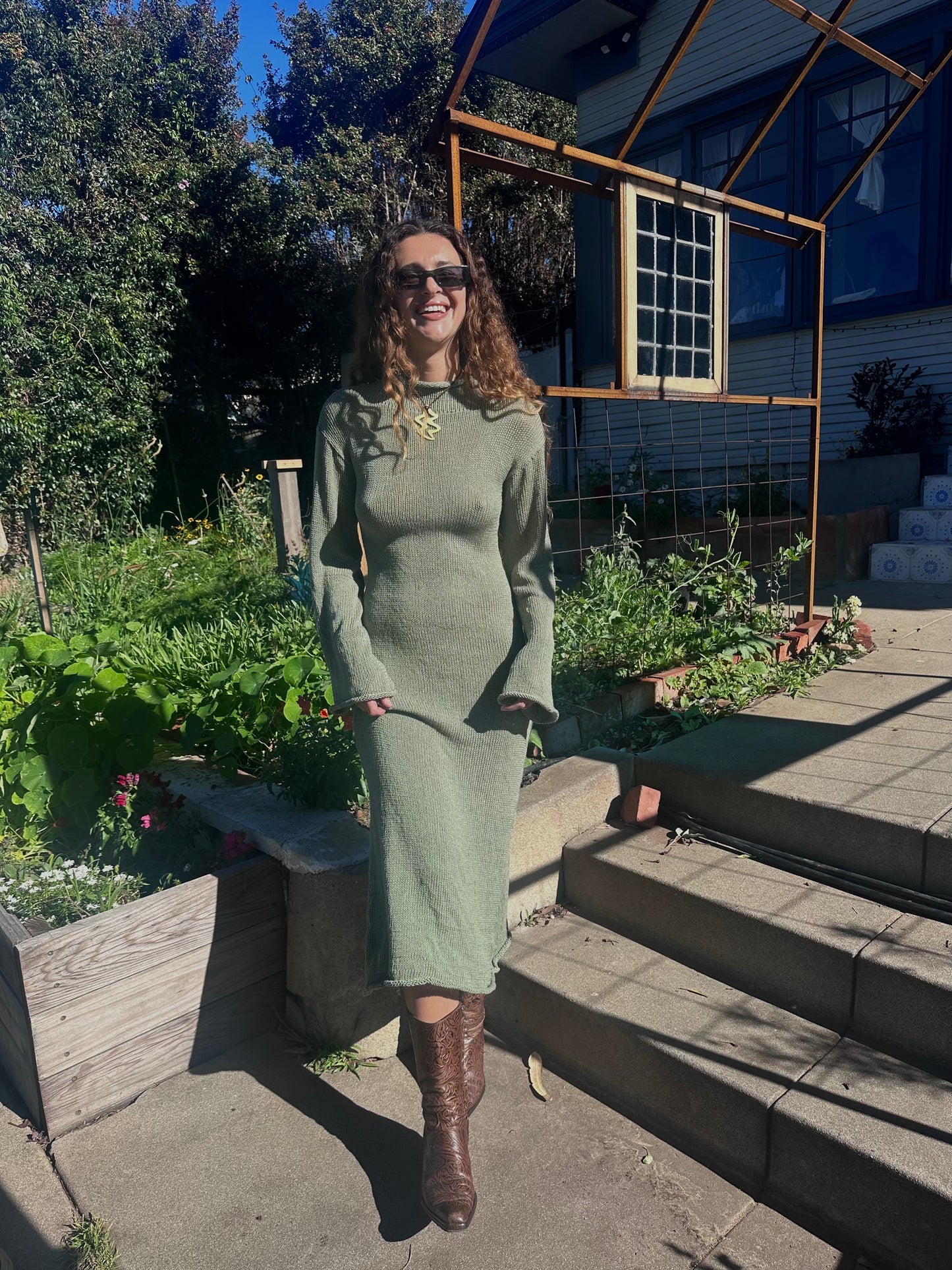 Sambia Knit Mockneck Maxi Dress *