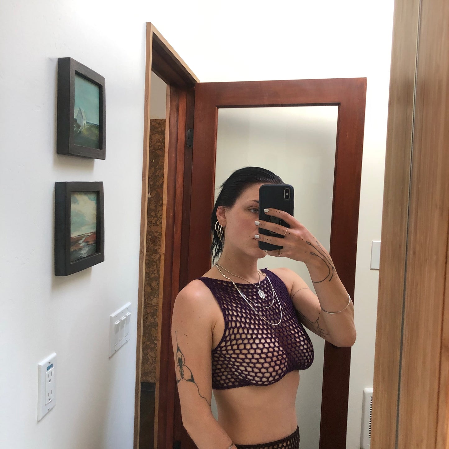The River Mesh High Neck Crop Top Crochet Pattern