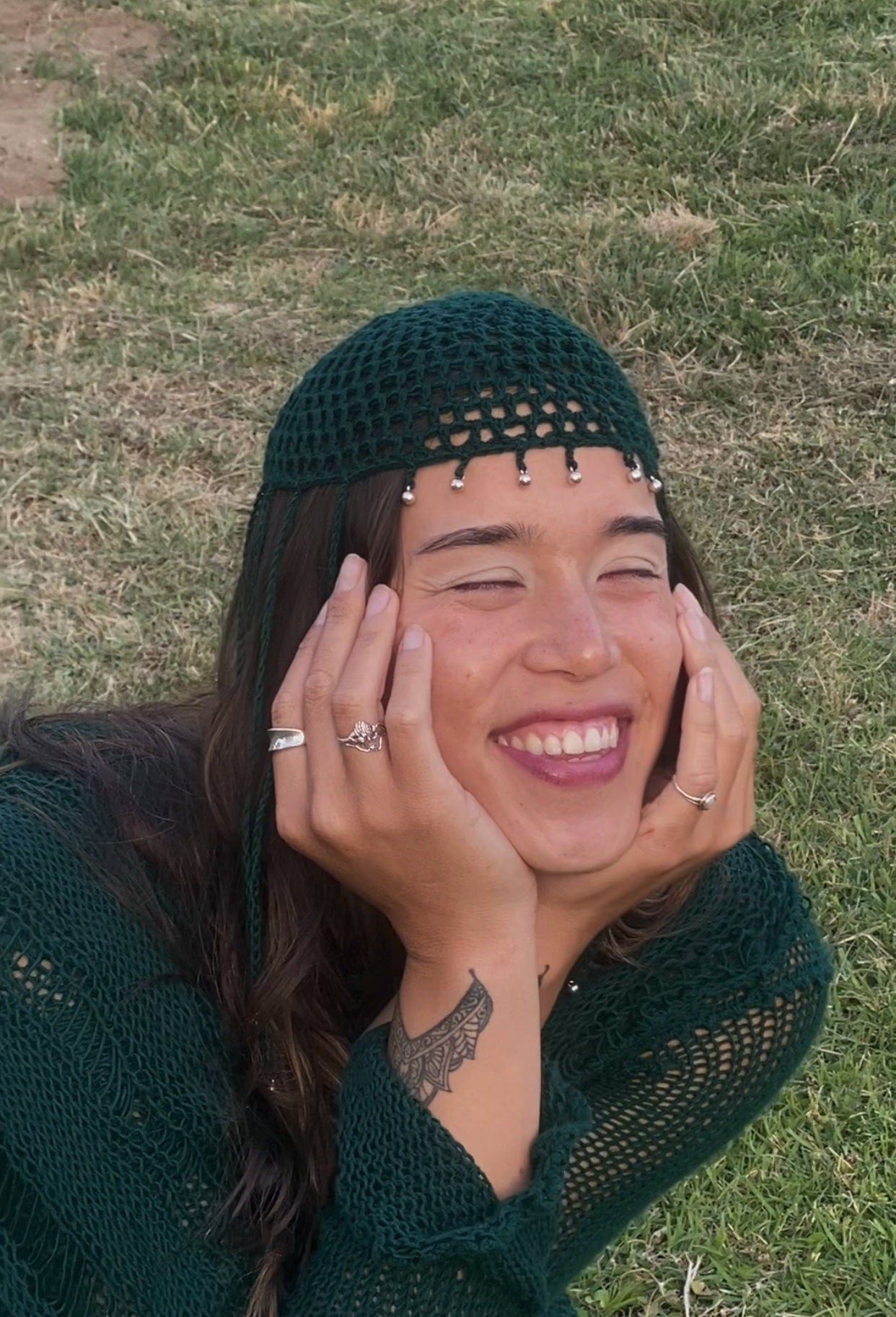 Willow Flapper Mesh Scullcap Hat Crochet Pattern