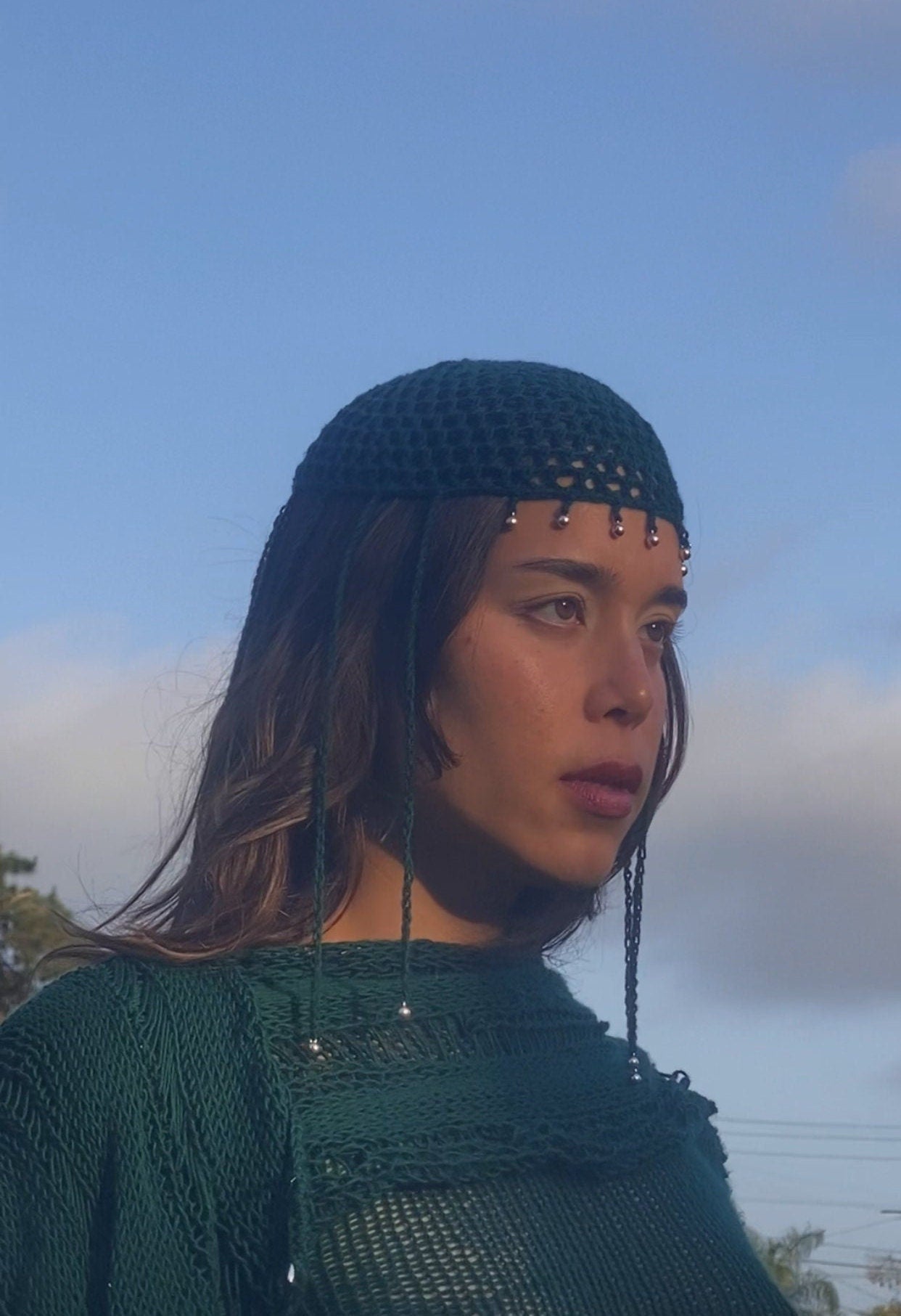 Willow Flapper Mesh Scullcap Hat Crochet Pattern