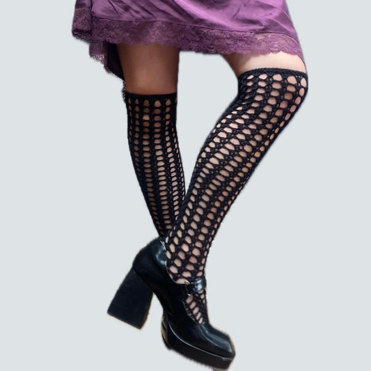 Tuberose Lace Knee Socks Pattern
