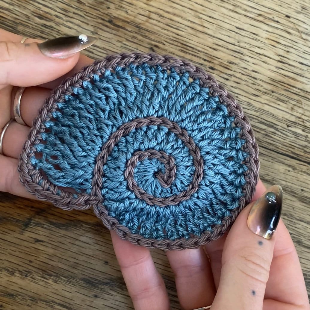 Nautilus Shell Applique Crochet pattern