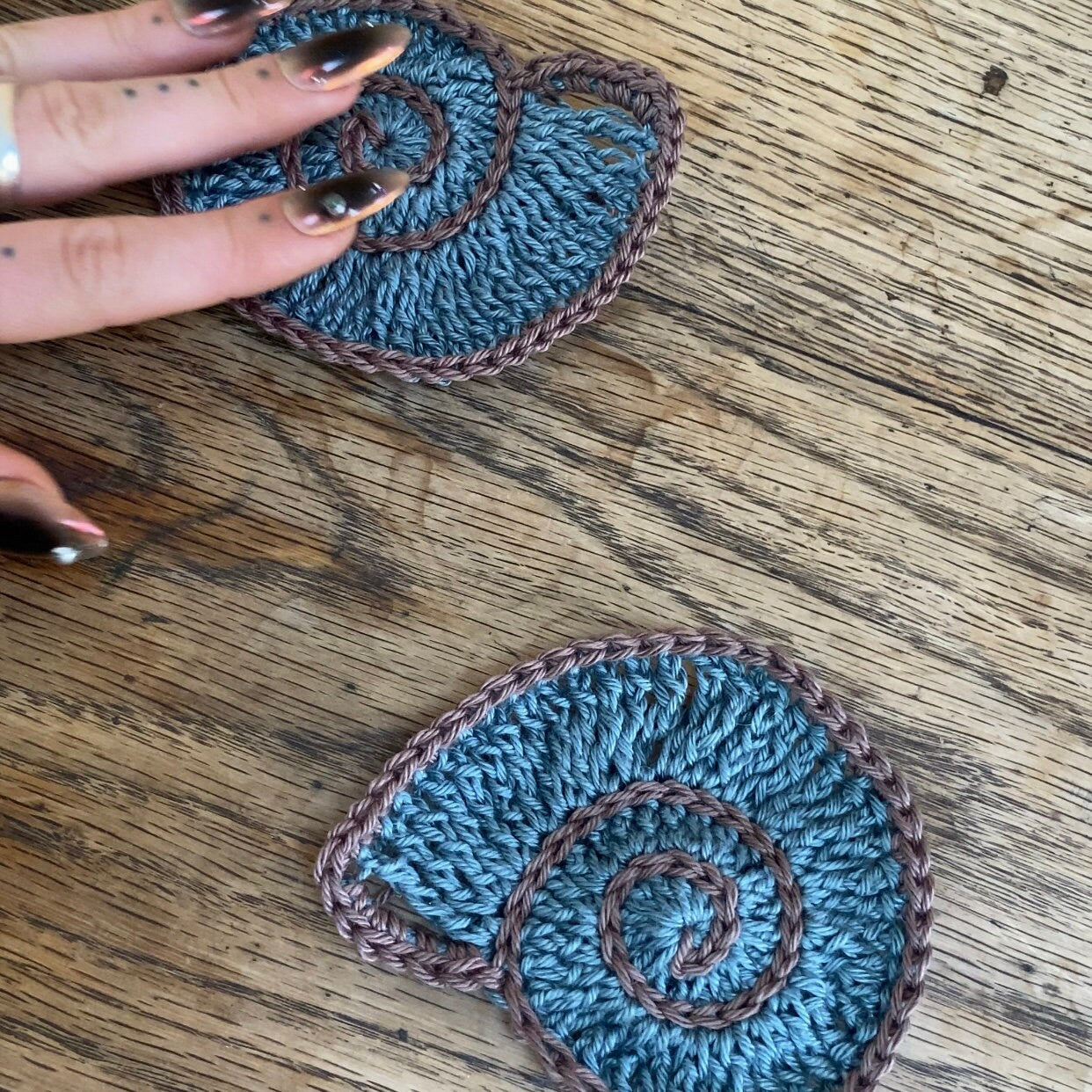 Nautilus Shell Applique Crochet pattern