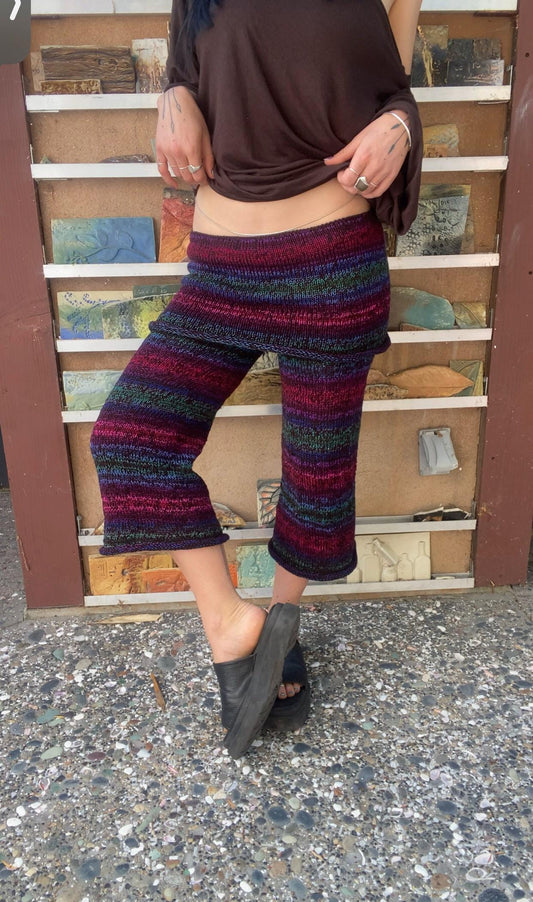 Opal Knit Foldover Capri Pants Pattern