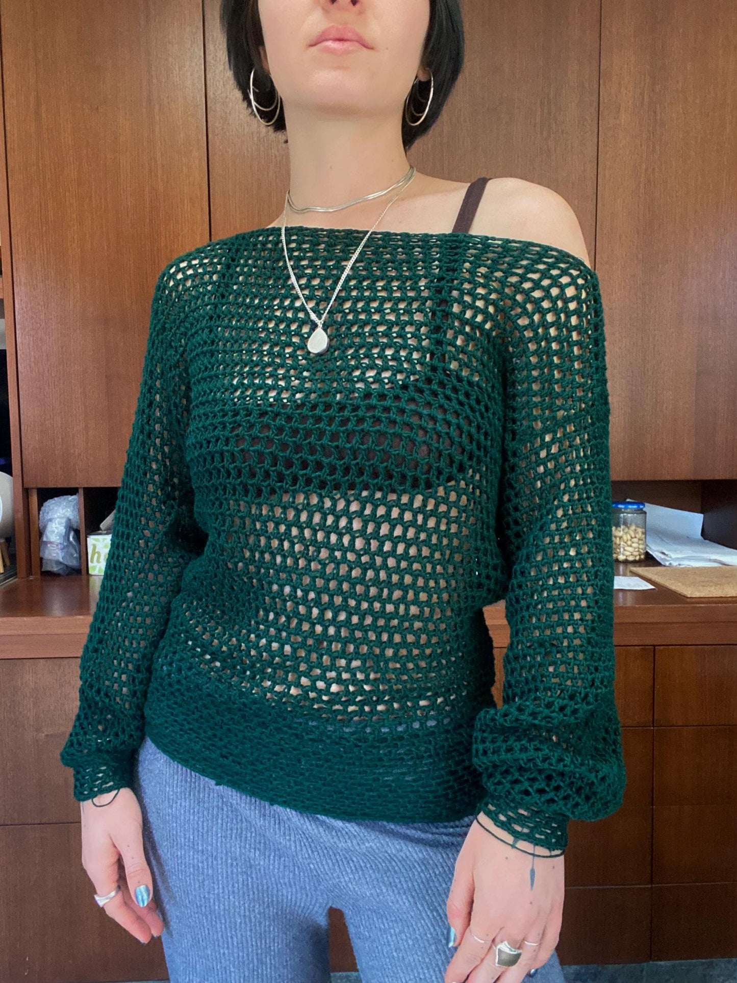 Koi Mesh Long Sleeve Top Crochet Pattern