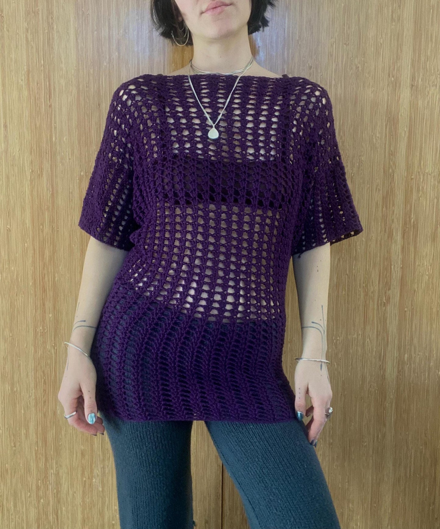 Ginko Lace Short Sleeve Dress Crochet Pattern